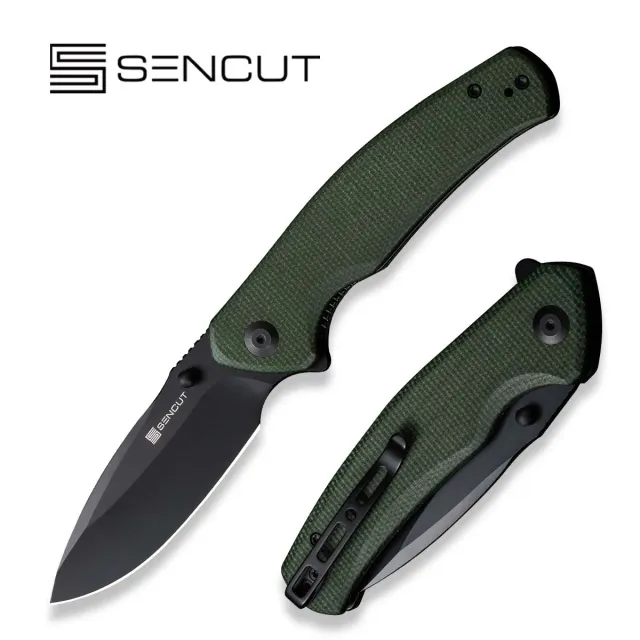 SENCUT Slashkin S20066-3 Klappmesser grün Micarta