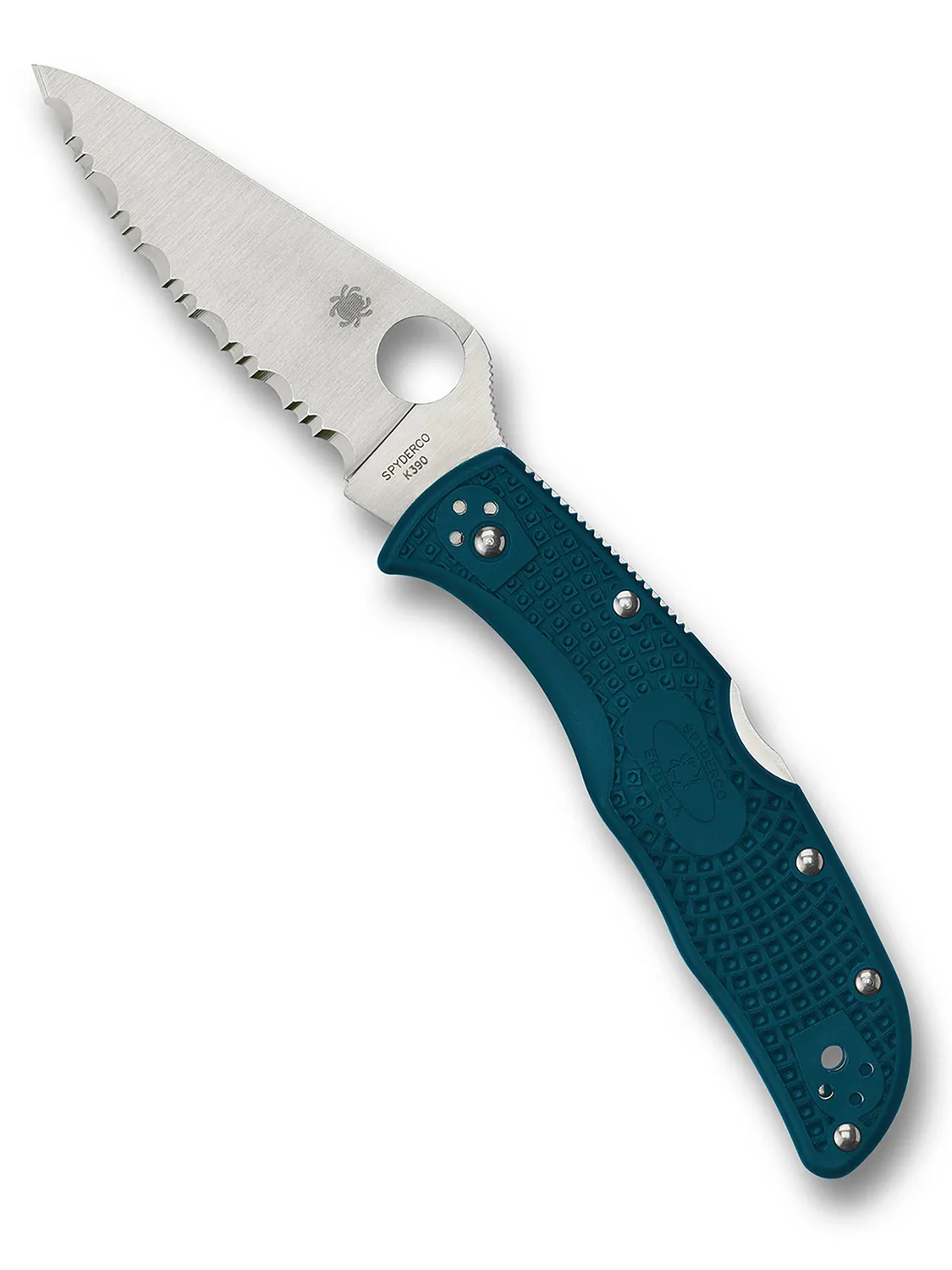 Spyderco Endela Lightweight K390 Klappmesser glatt blau