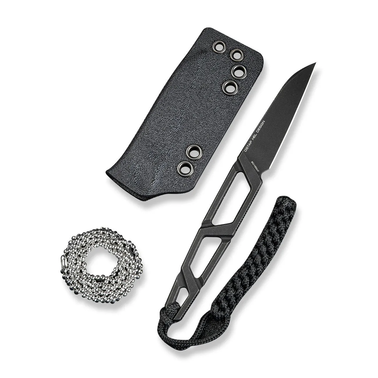 SENCUT TEXO S23095-1 Halsmesser Kydex schwarz