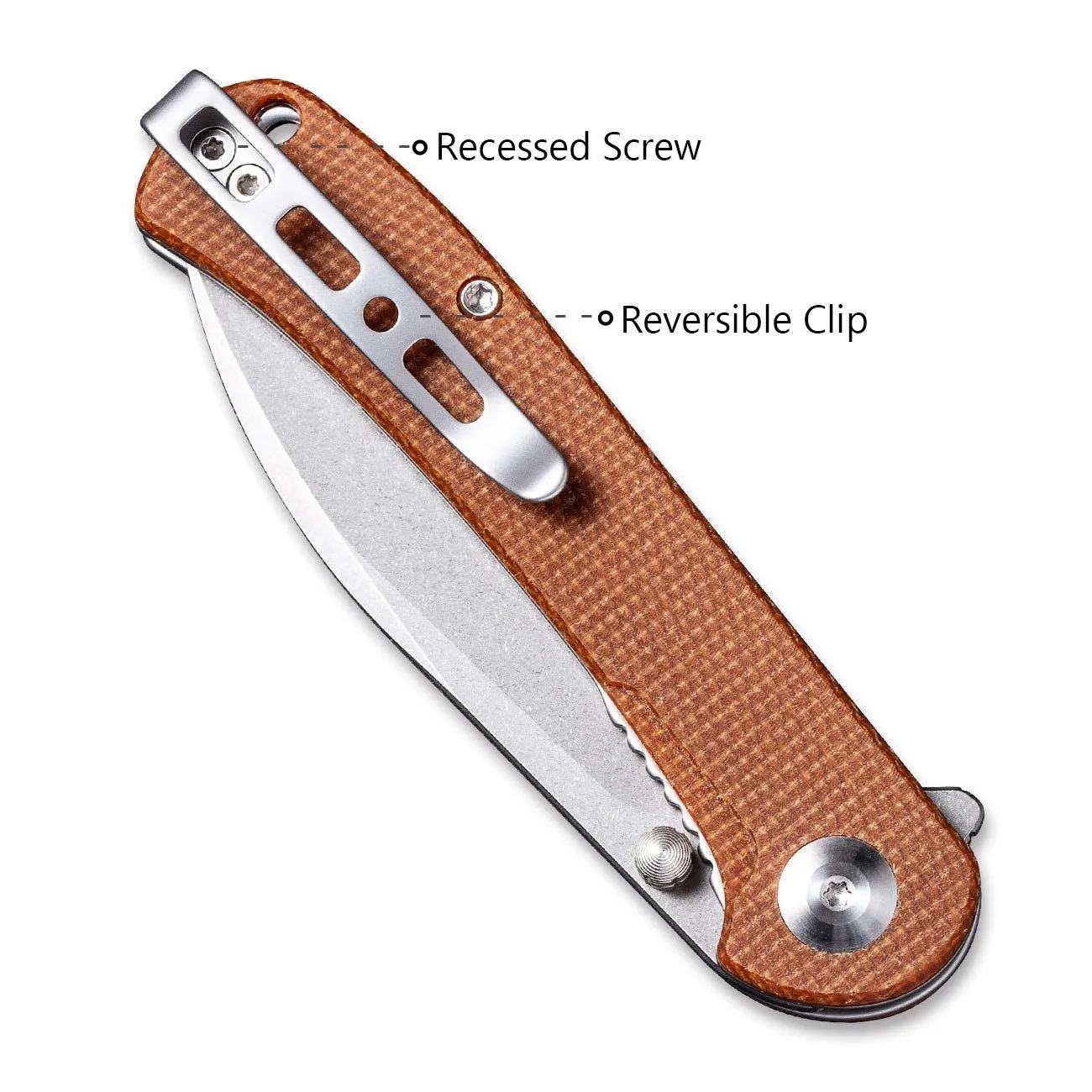 SENCUT Scepter SA03D Taschenmesser Micarta 9Cr18MoV