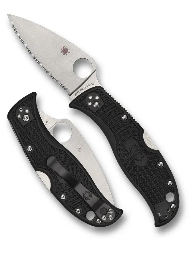 Spyderco LeafJumper Klappmesser VG-10 Blattschliff glatt