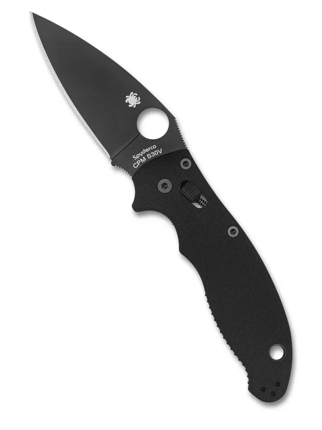 Spyderco Manix 2 Black Blade Taschenmesser S30V schwarz