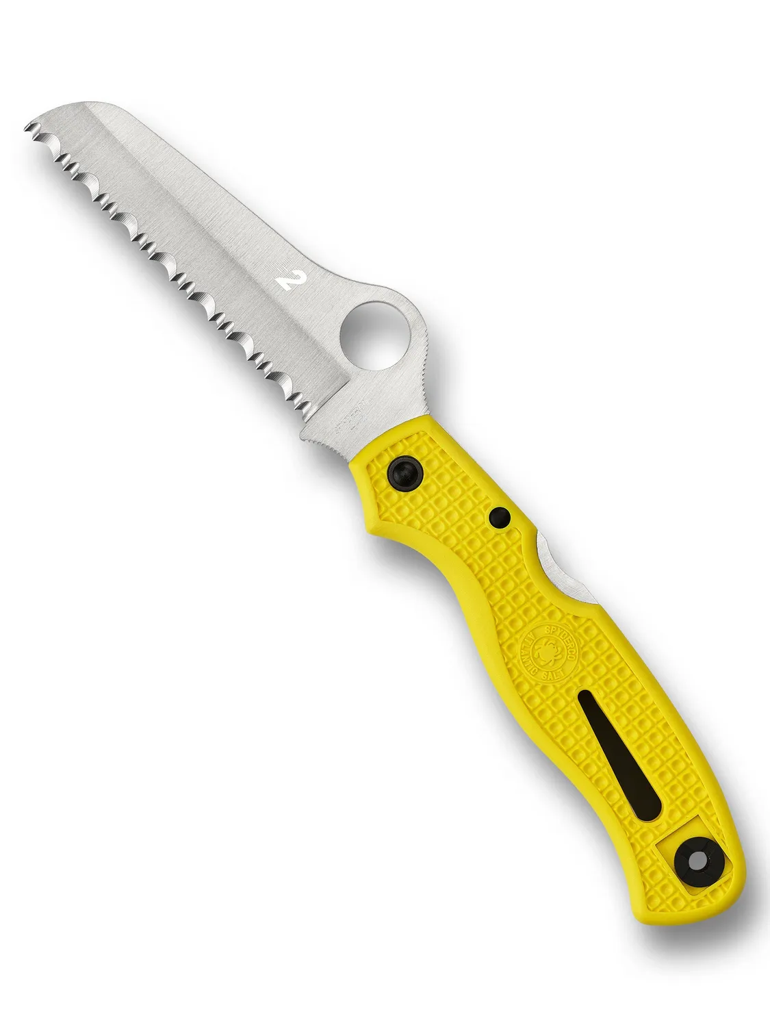 Spyderco Atlantic Salt H-2 Rettungsmesser FRN Gelb