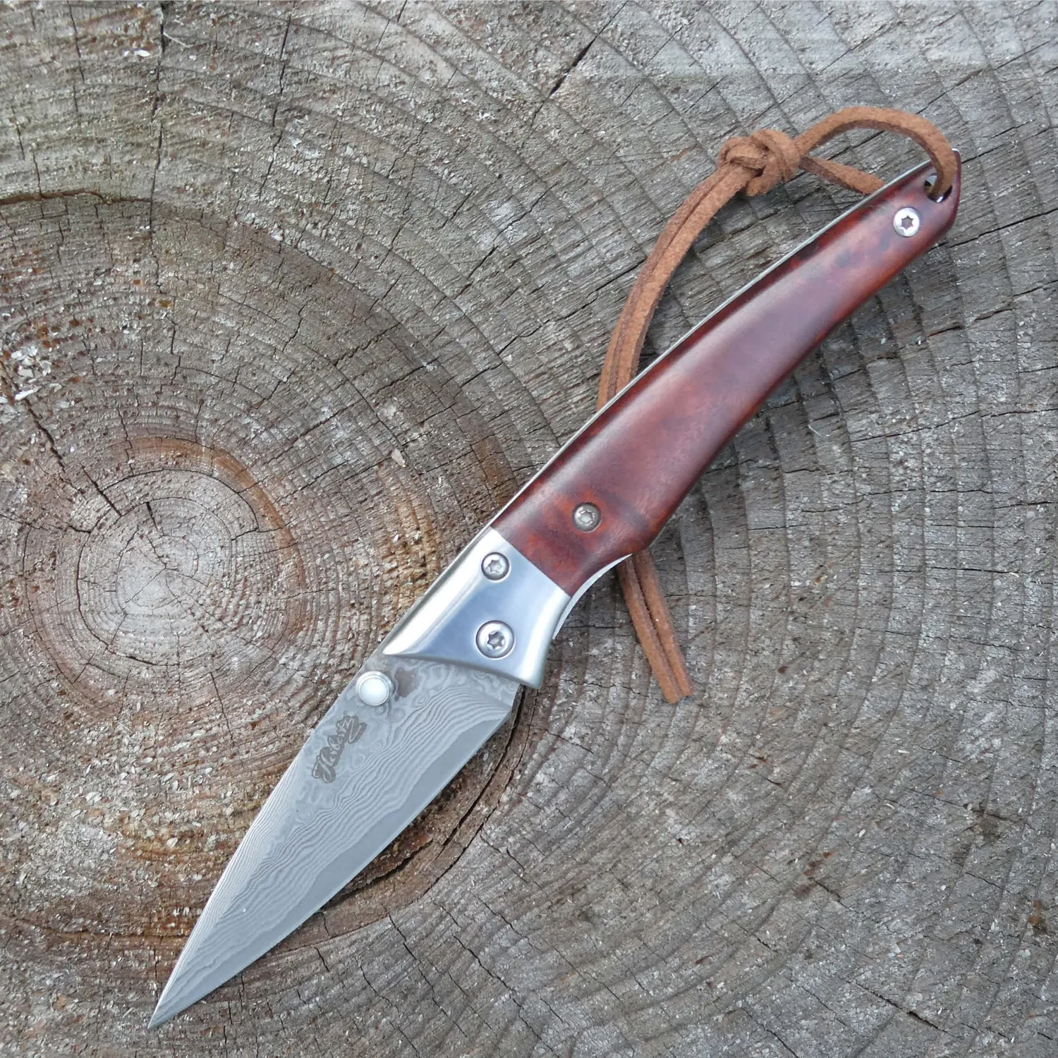 Herbertz Selektion Einhandmesser Damast Birke
