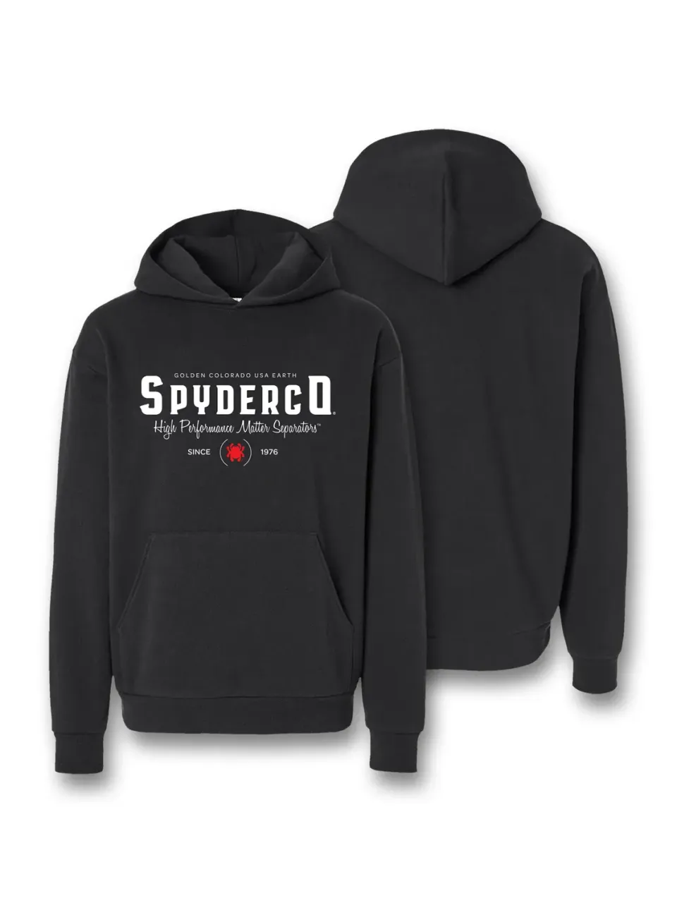 Spyderco Heavyweight Pullover Hoodie Baumwolle schwarz