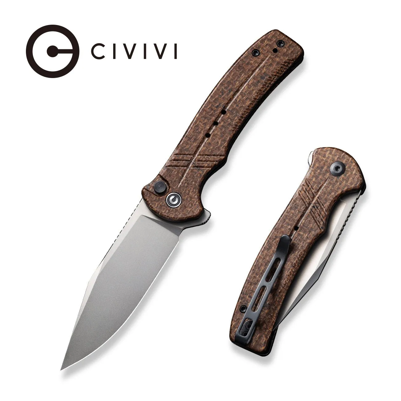 CIVIVI Cogent C20038D-6 Klappmesser Micarta braun