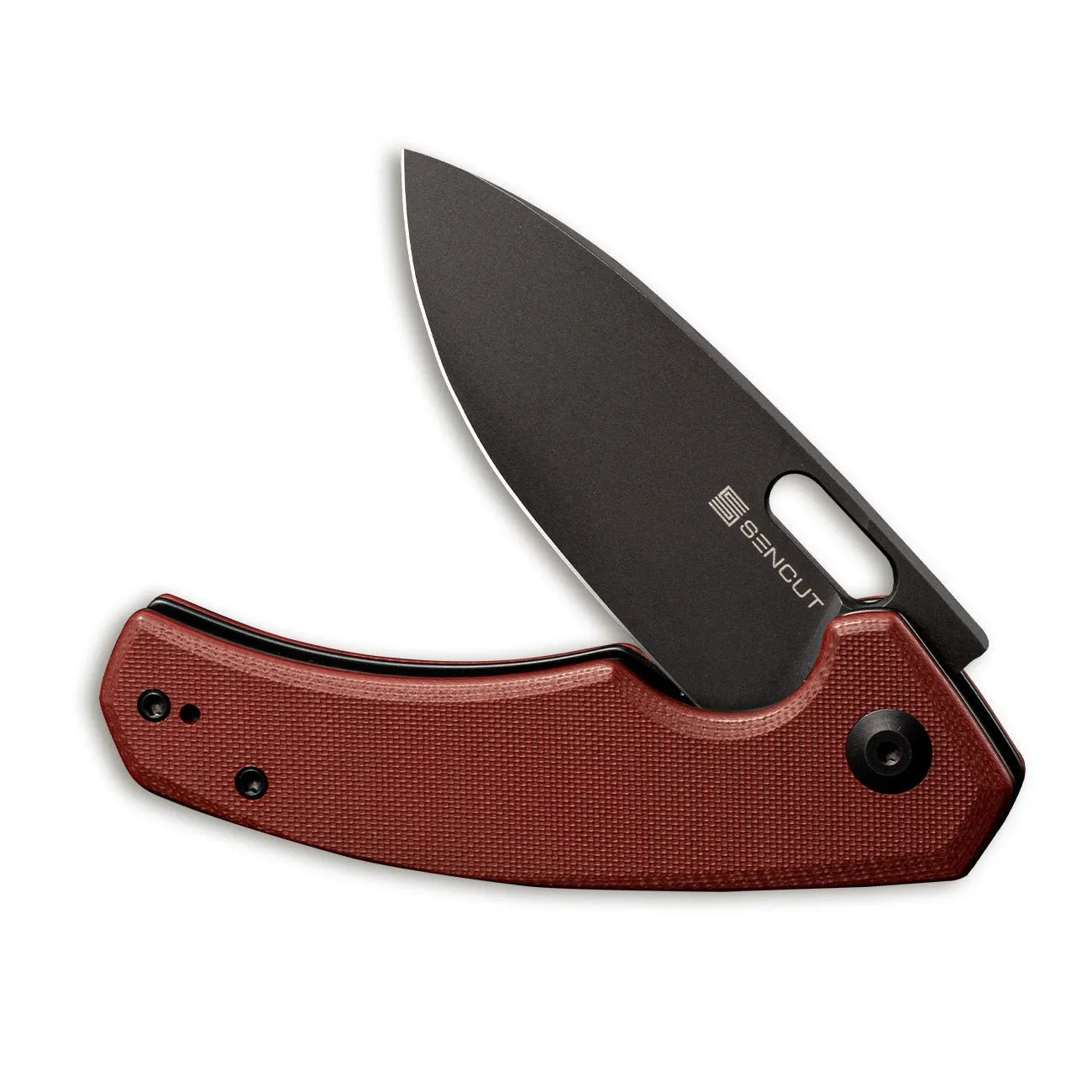 SENCUT Acumen SA06B Taschenmesser Burgundy Drop-Point