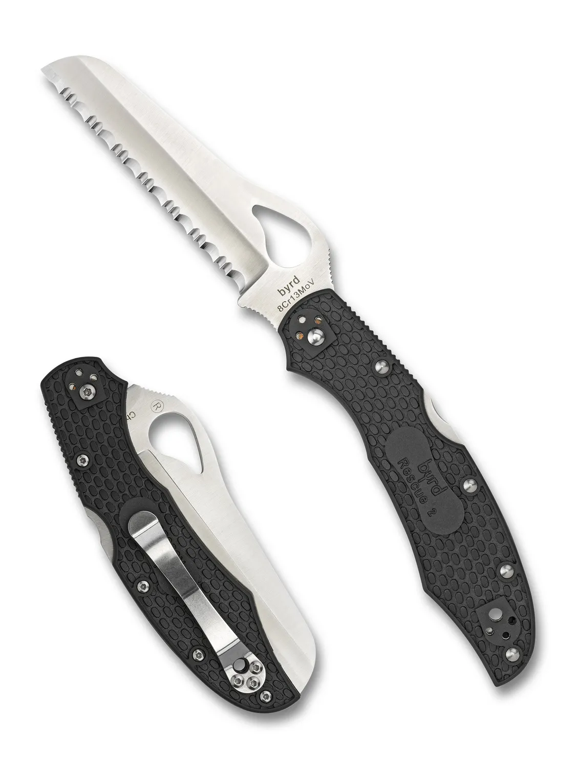 Byrd Cara Cara 2 Rescue Taschenmesser Schwarz Vollwelle