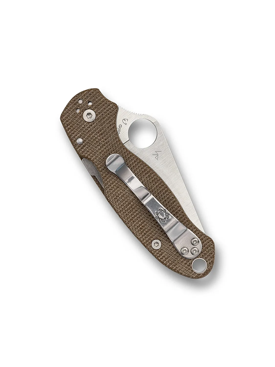 Spyderco Para 3 Taschenmesser Brown Micarta Cru-Wear