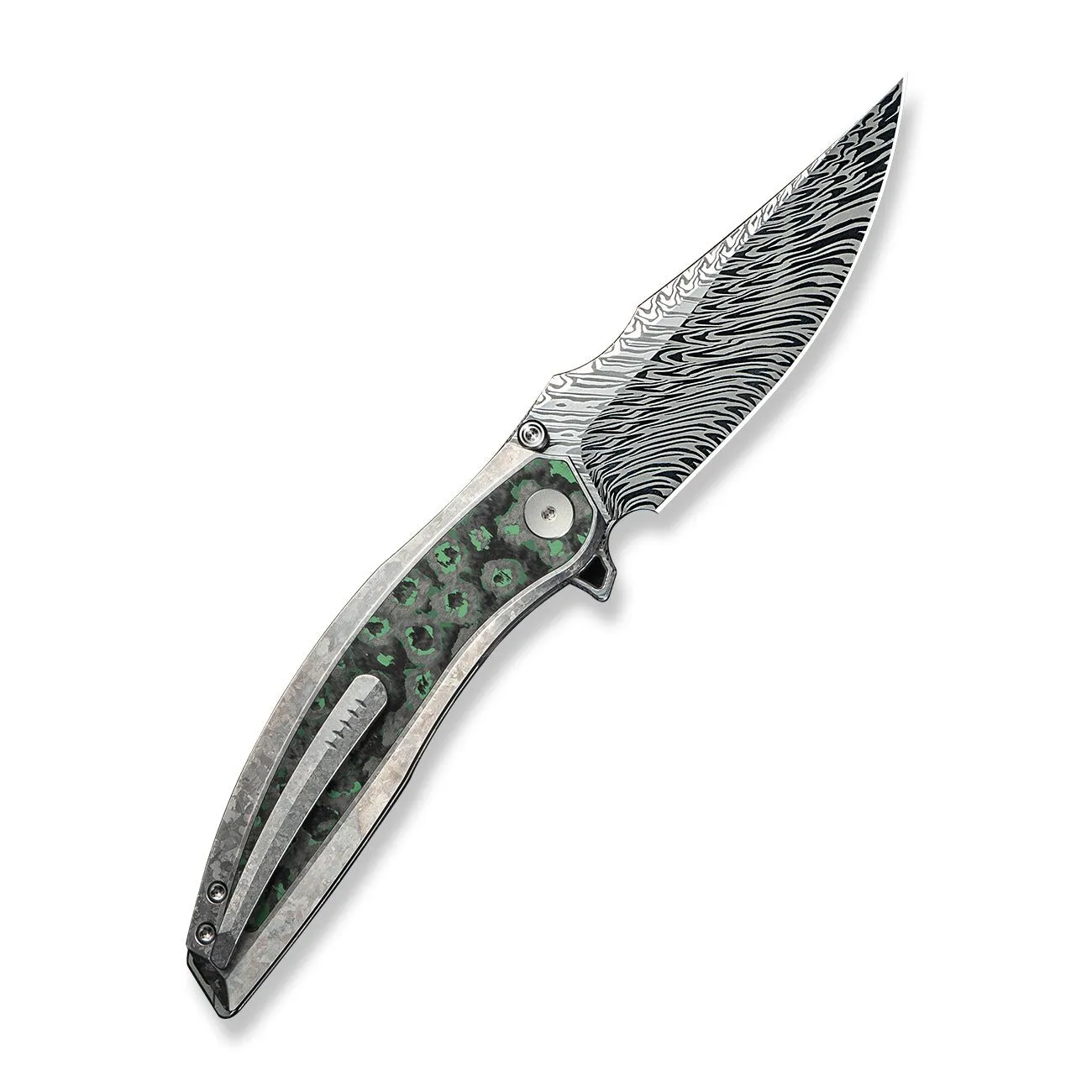 WeKnife Quinseris WE23093-DS1 Taschenmesser Damasteel