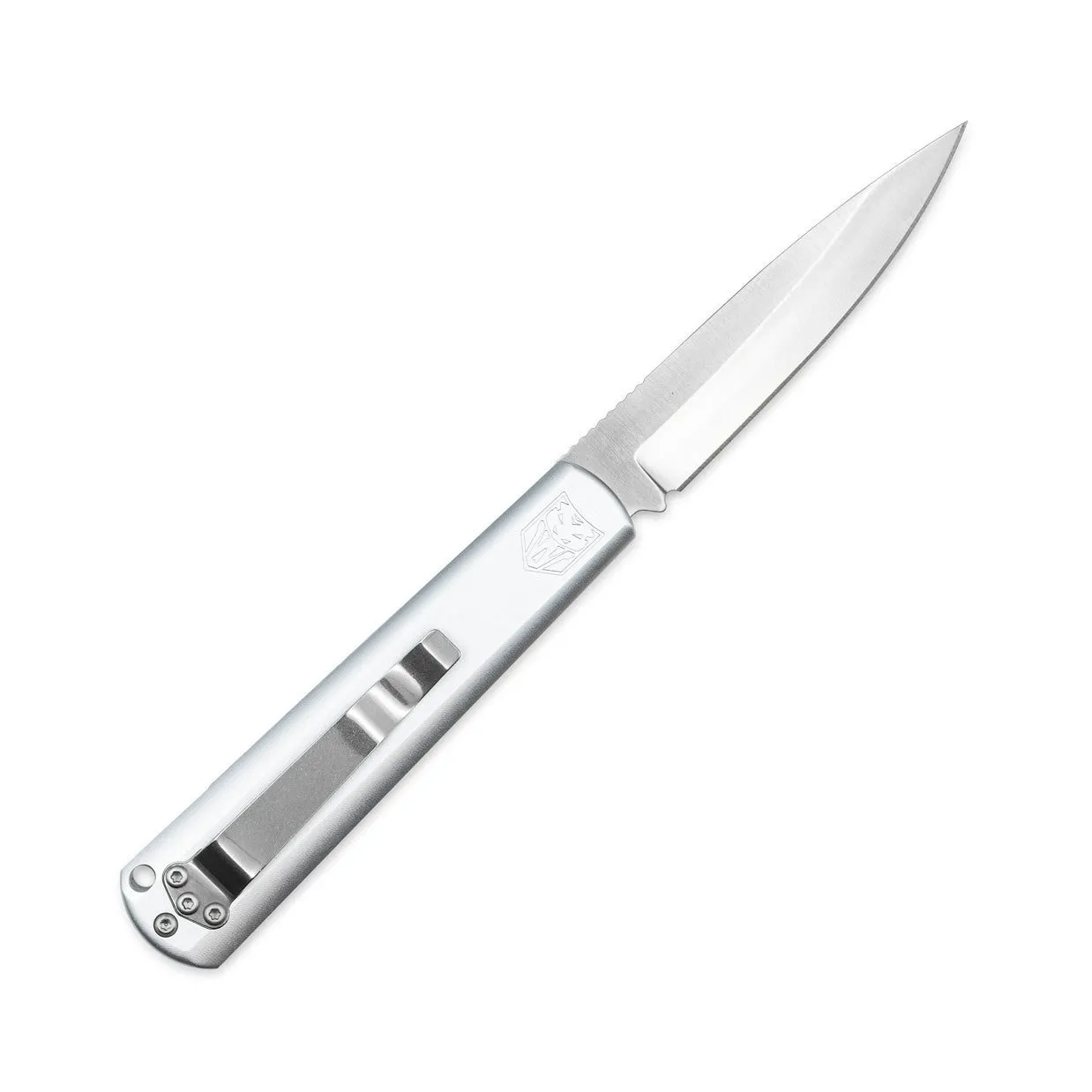 CobraTec Gideon Hidden Release Klappmesser Silber D2