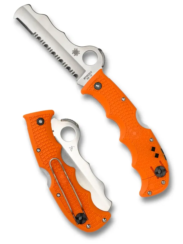 Spyderco Assist Rettungsmesser Schwarz VG-10 Serrata