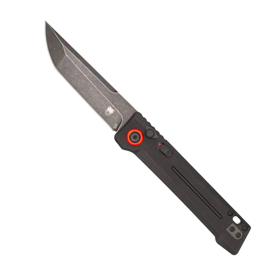 CobraTec Inferno Automatikmesser Tanto D2 Schwarz