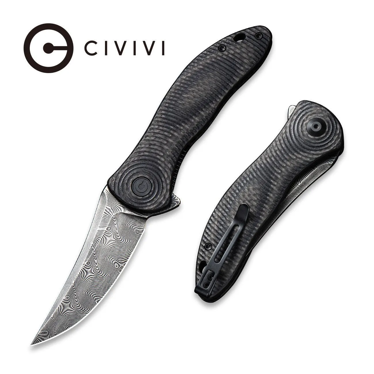 CIVIVI Synergy3 C20075A-DS1 Taschenmesser Carbon Damast