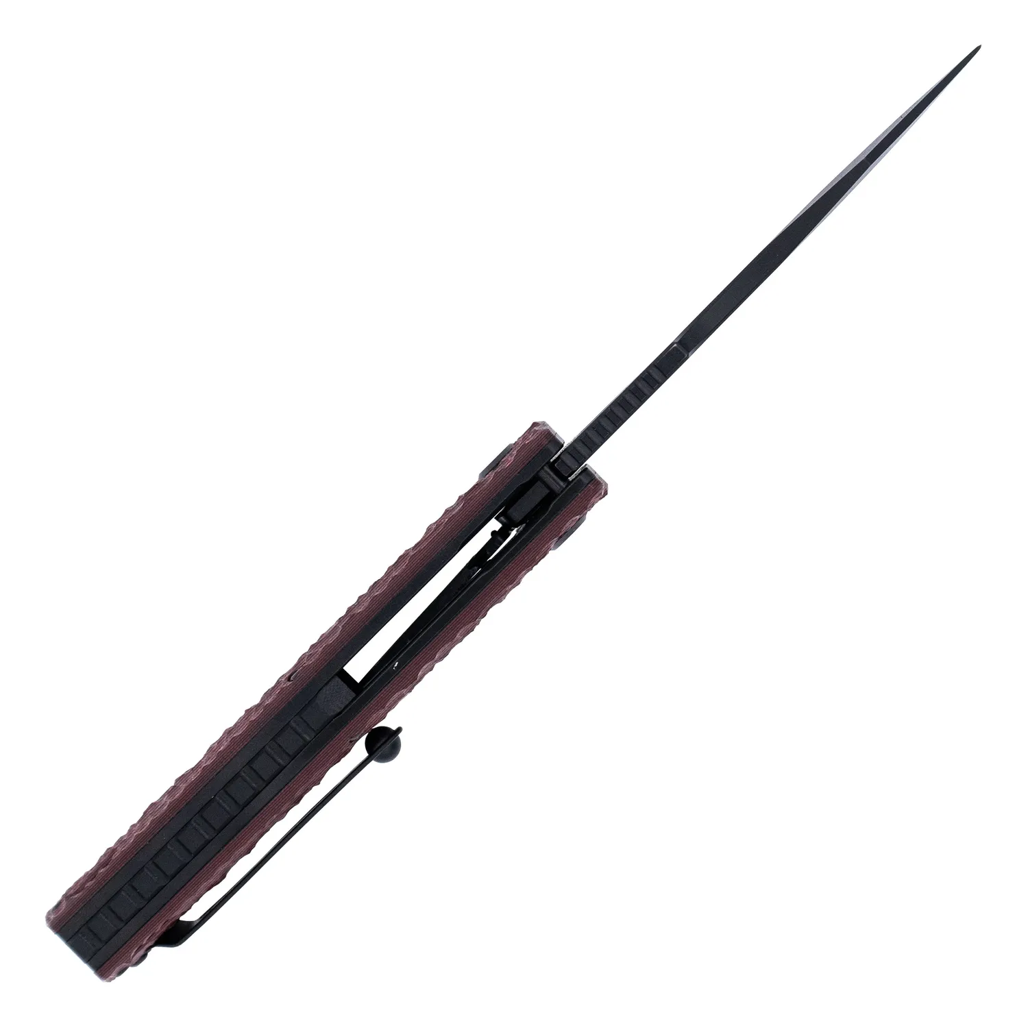 CobraTec Nighthawk Klappmesser Schwarz-Rot D2