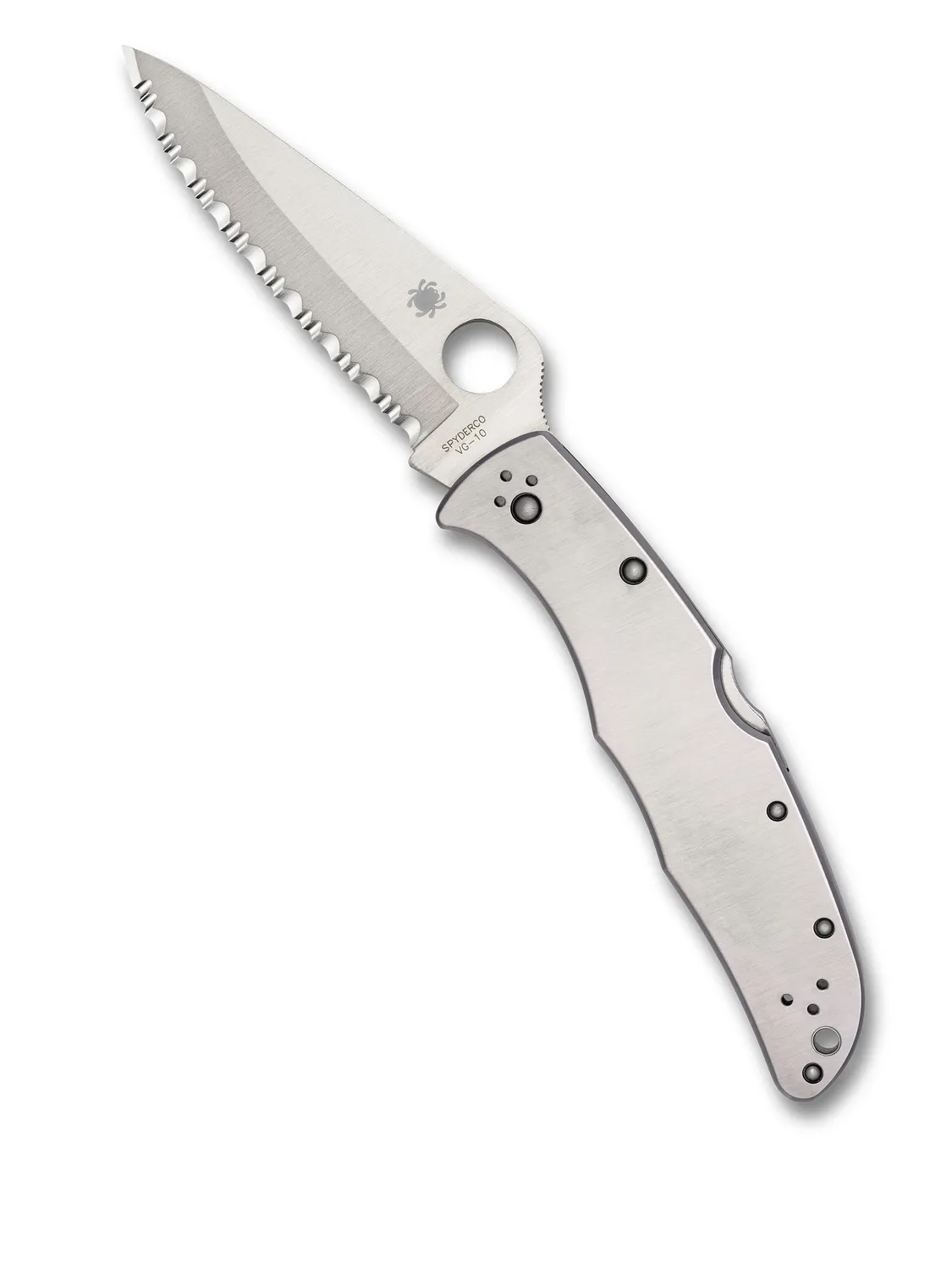 Spyderco Endura 4 Edelstahl Taschenmesser Glatt VG-10