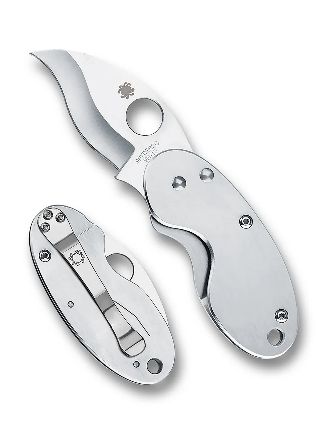 Spyderco Cricket Klappmesser VG-10 Reverse-S Edelstahl