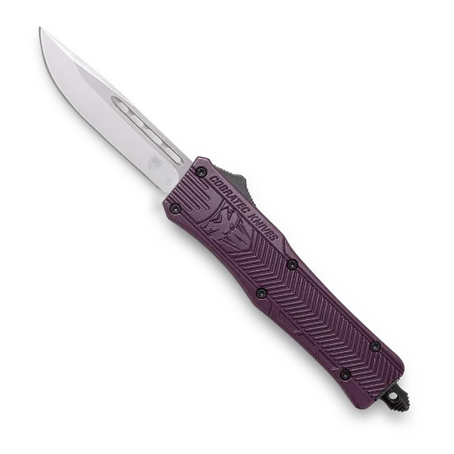 CobraTec CTK-1 Small OTF-Messer Plum Cerakote D2