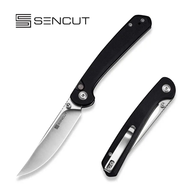SENCUT Skelfin S25007-2 Taschenmesser Schwarz Button-Lock