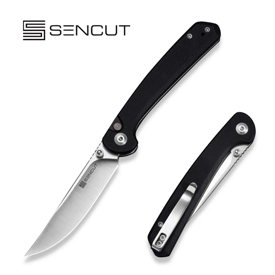 SENCUT Skelfin S25007-2 Taschenmesser Schwarz Button-Lock