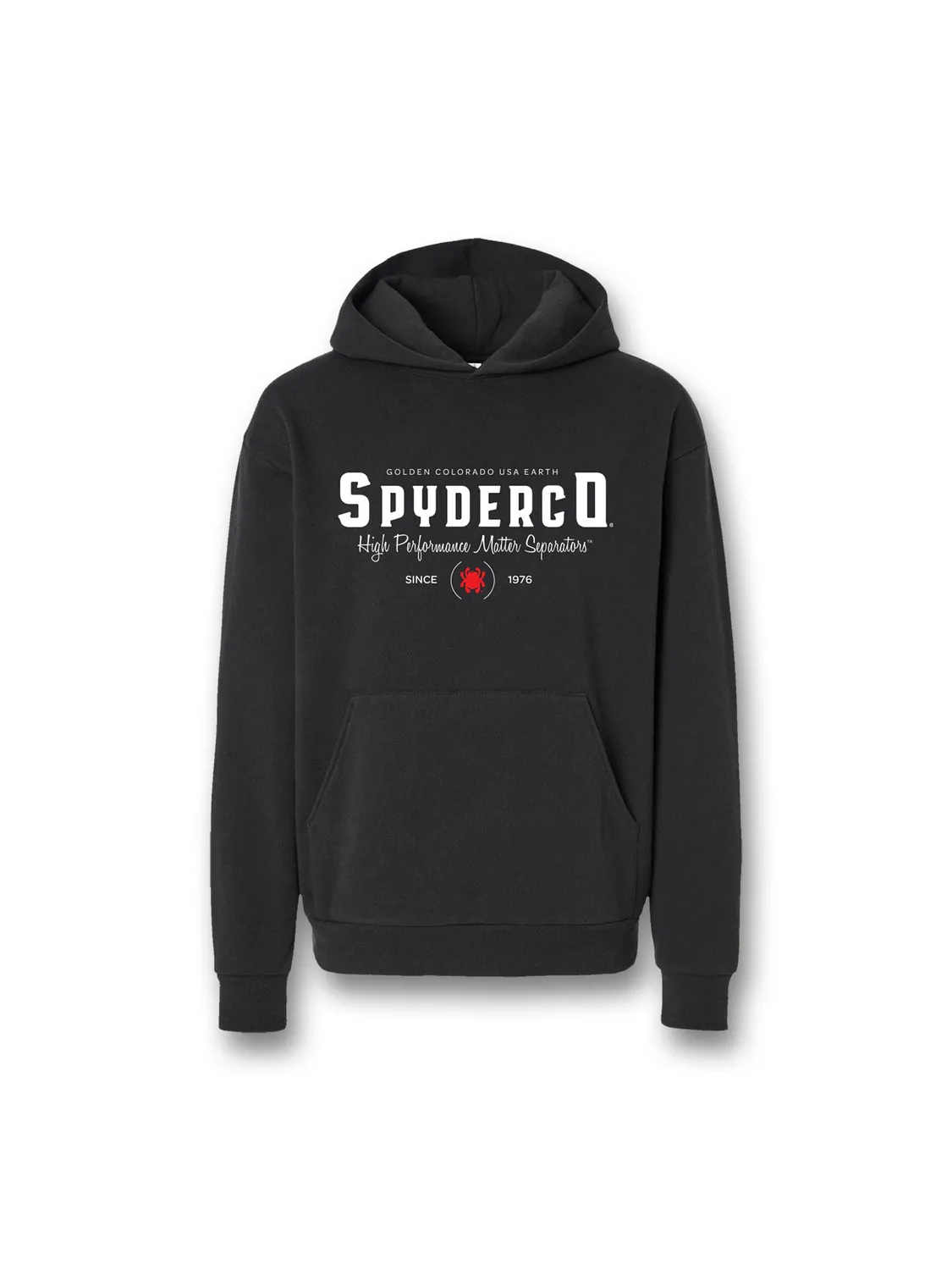 Spyderco Heavyweight Pullover Hoodie Baumwolle schwarz