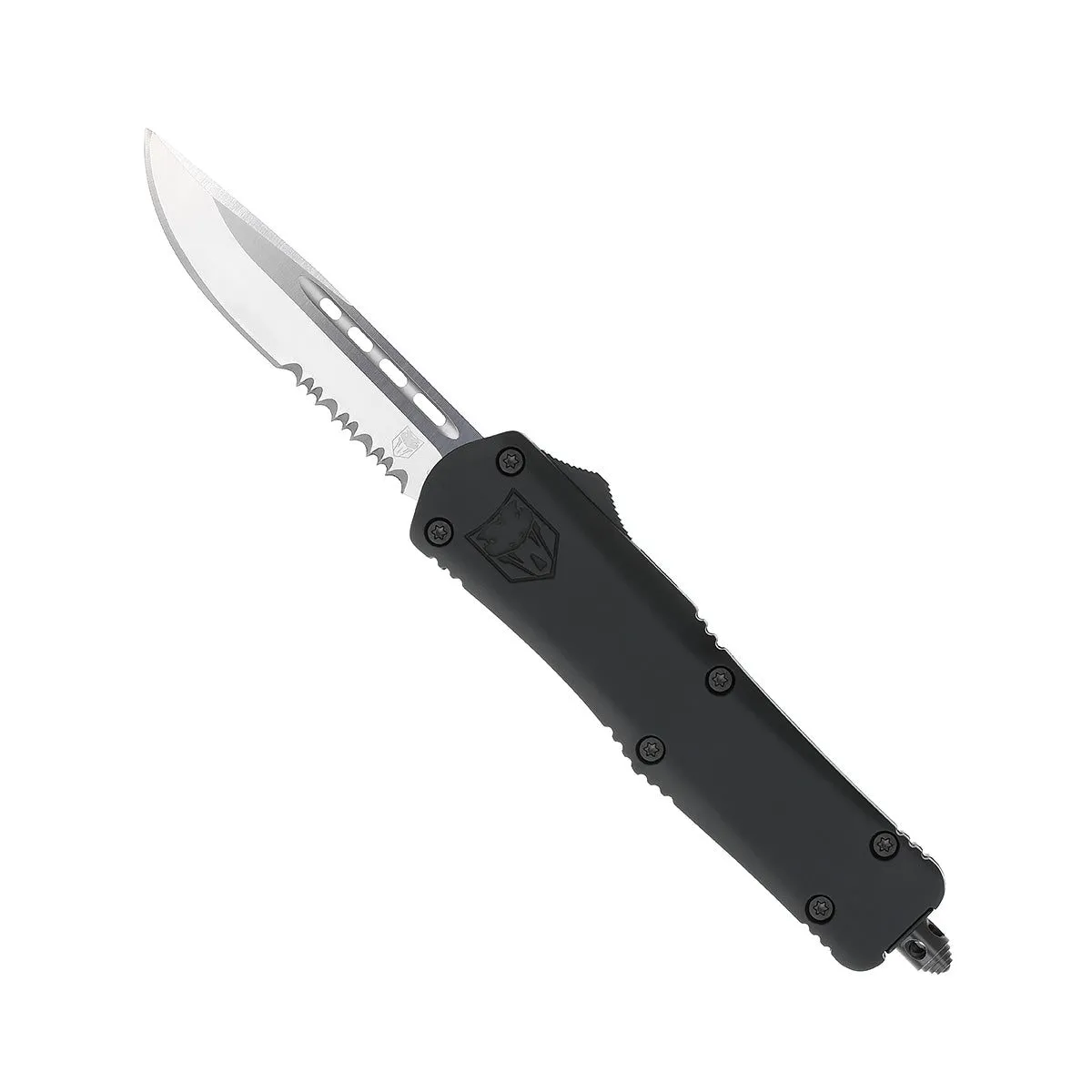 CobraTec Medium FS-3 OTF Messer D2 Schwarz Glasbrecher
