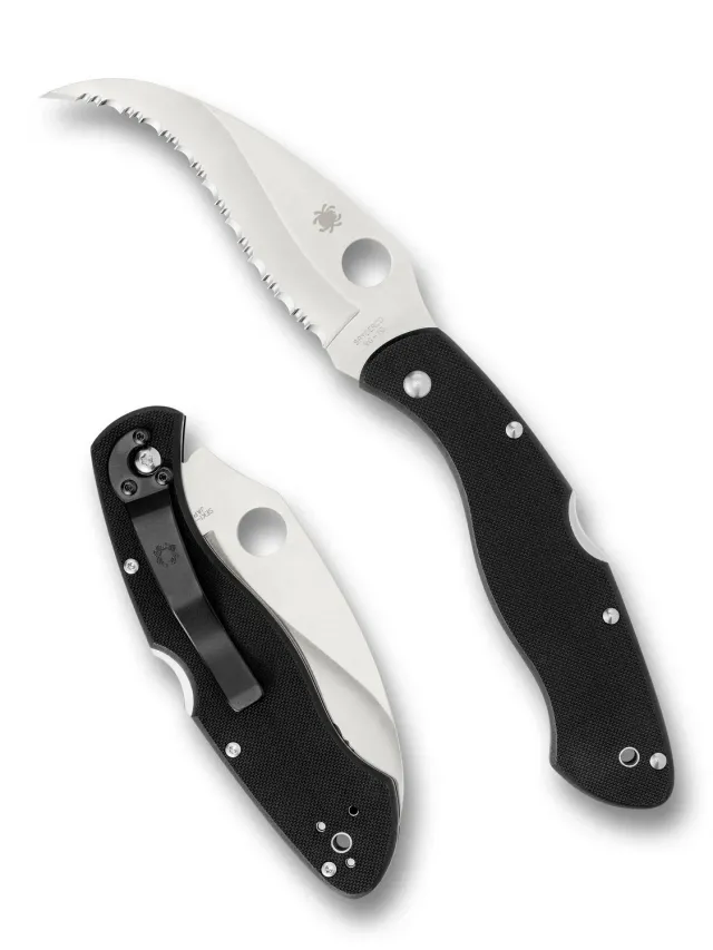 Spyderco Civilian Klappmesser Vollserration schwarz