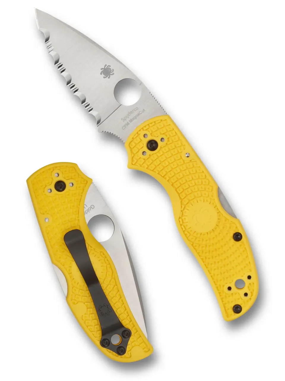 Spyderco Native 5 Lightweight Salt MagnaCut Taschenmesser gelb