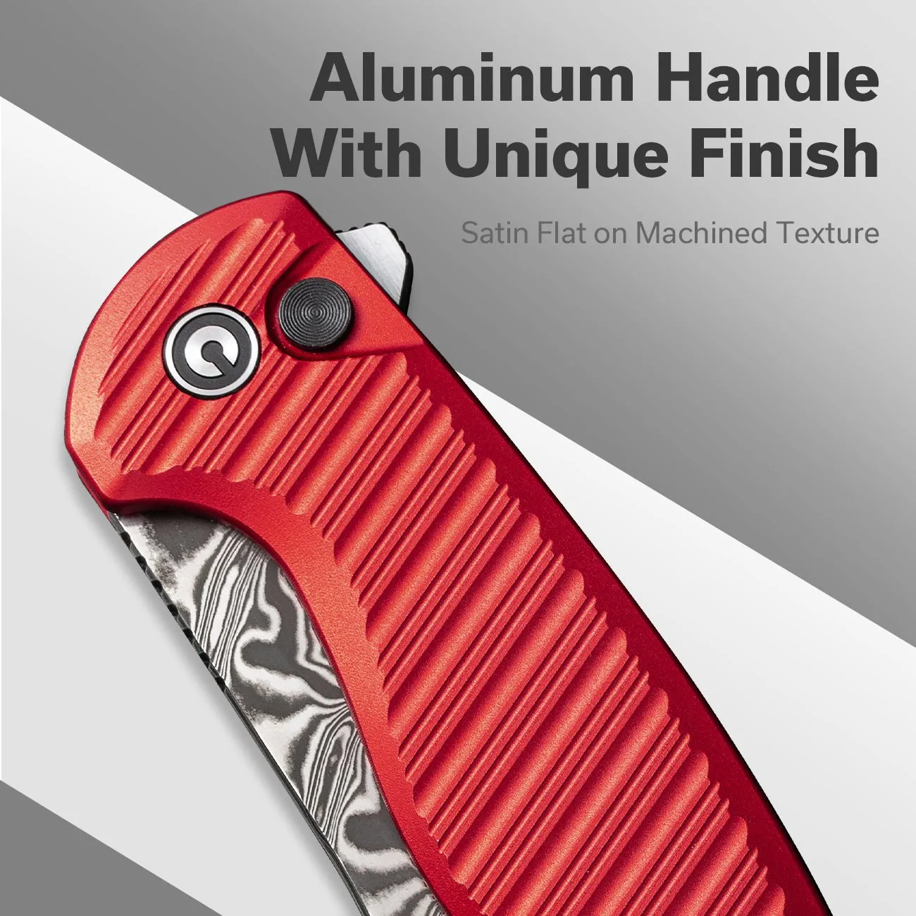 Civivi Stormhowl C23040B-DS1 Taschenmesser Rot Damast