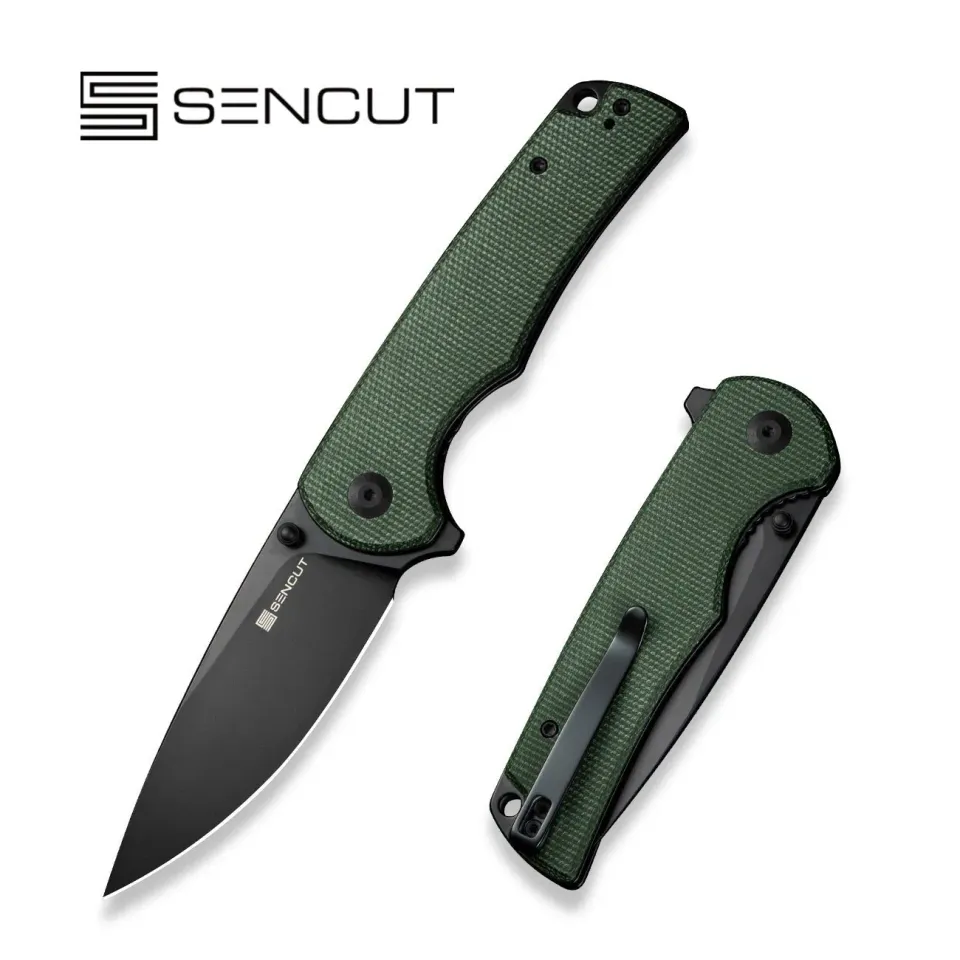 SENCUT Praktisk S24019-3 Taschenmesser Grün Micarta