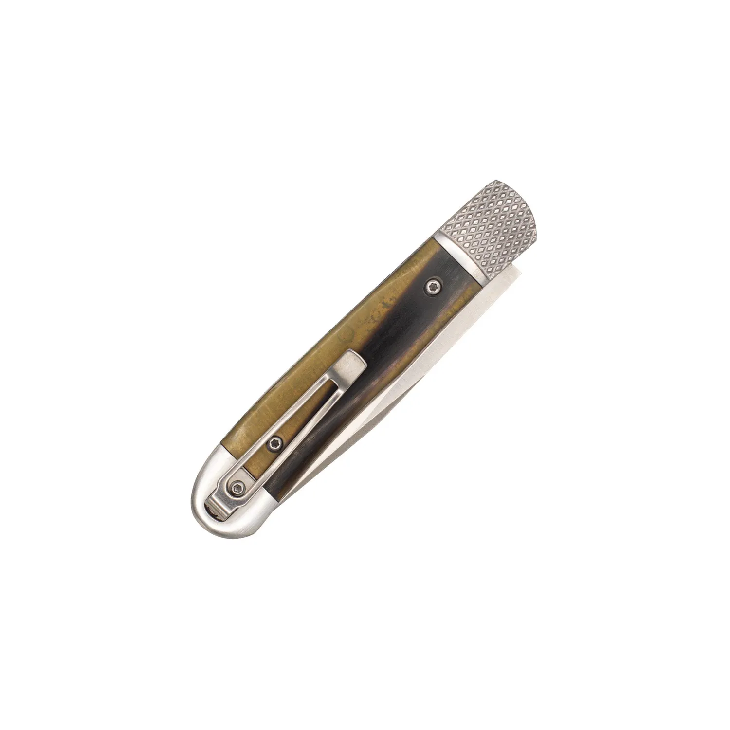 CobraTec Trapper Hidden Release Klappmesser Golden Horn D2