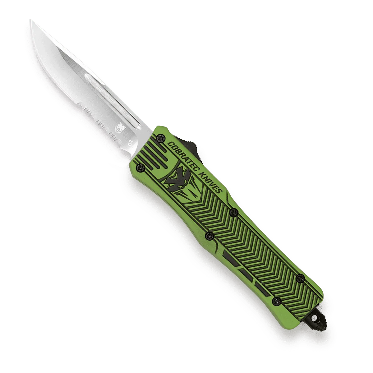 CobraTec Medium CTK-1 OTF Messer Zombie Green D2
