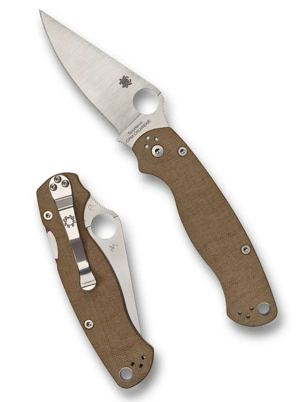 Spyderco Para Military 2 Taschenmesser Micarta CPM Cru-Wear