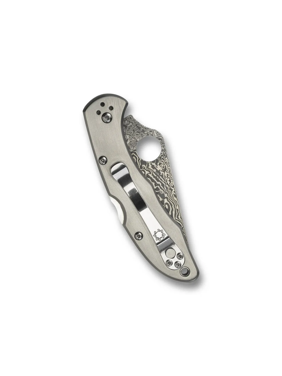 Spyderco Delica 4 Titanium Damascus Taschenmesser