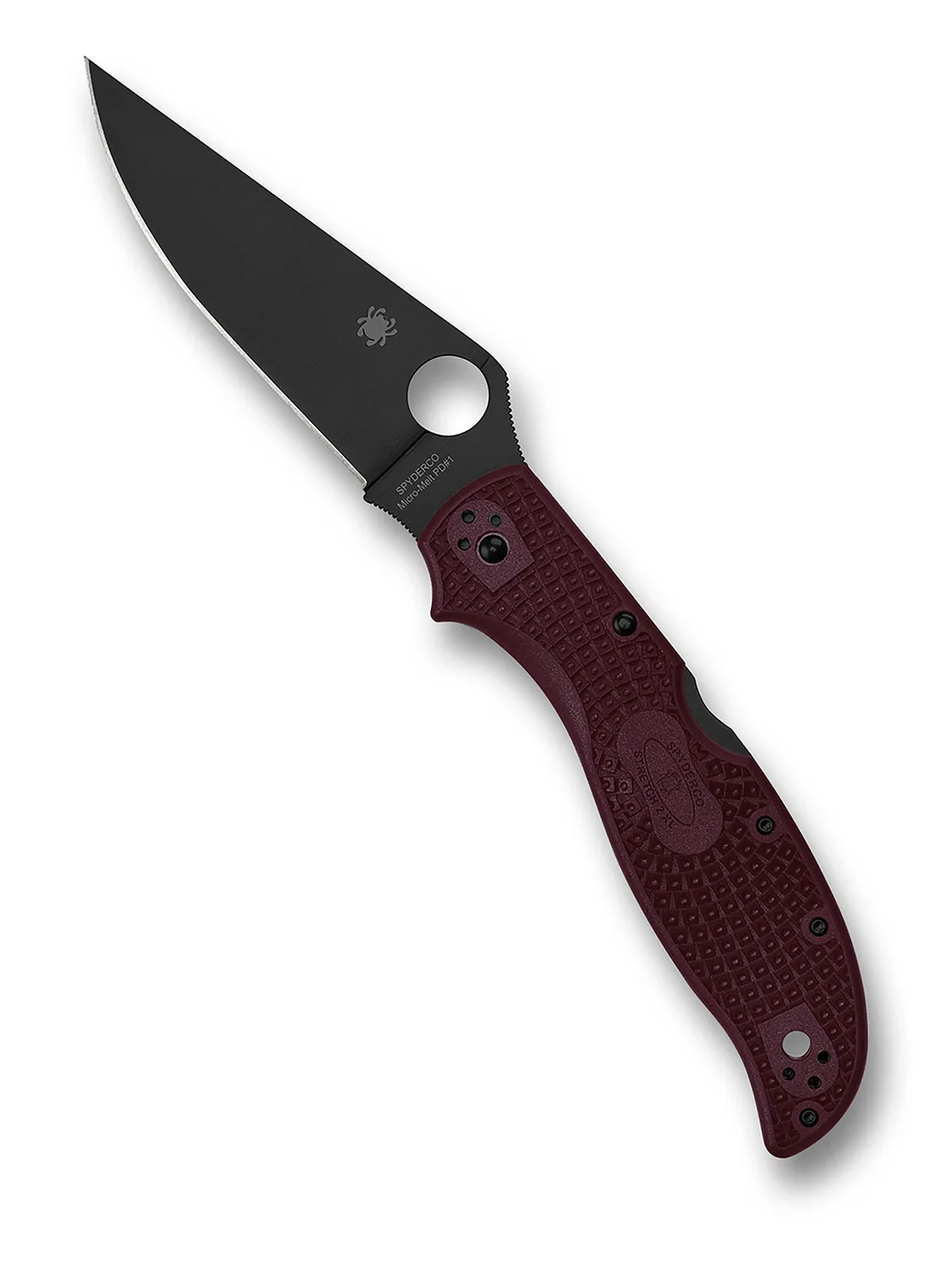 Spyderco Stretch 2 XL Taschenmesser PD#1 schwarz-burgund