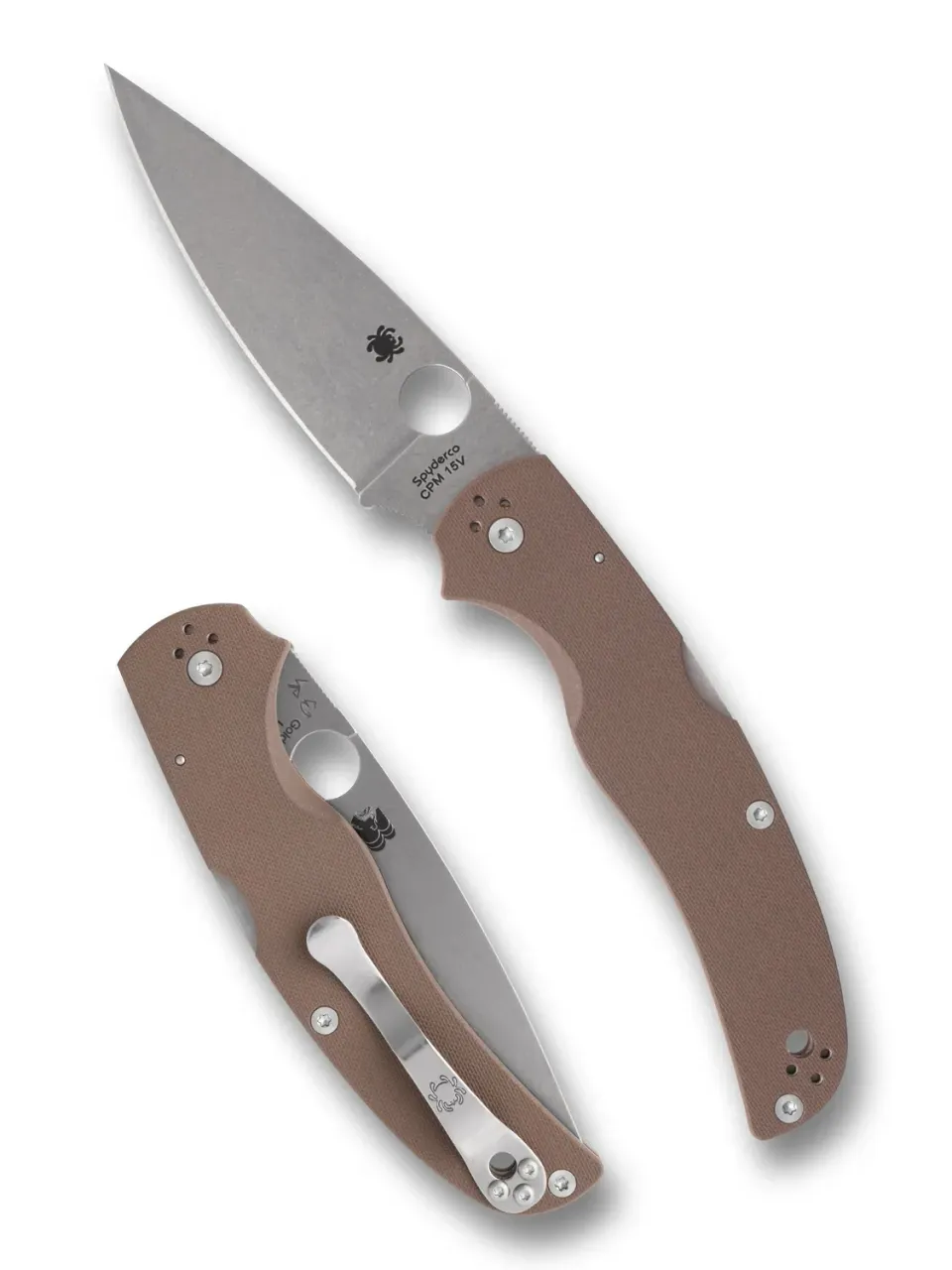 Spyderco Native Chief CPM 15V Taschenmesser Braun G-10