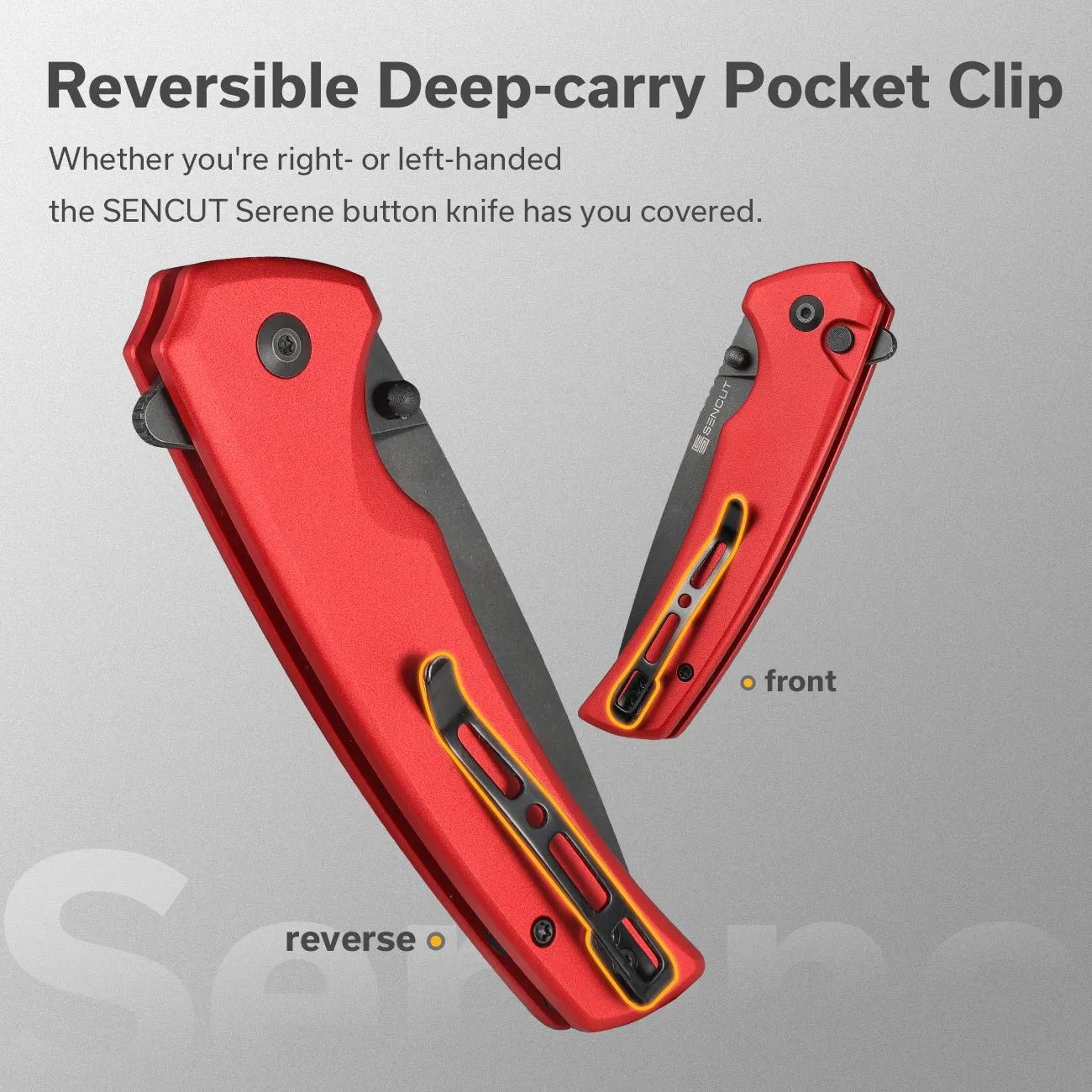 SENCUT Serene S21022B-2 Klappmesser rot Aluminium
