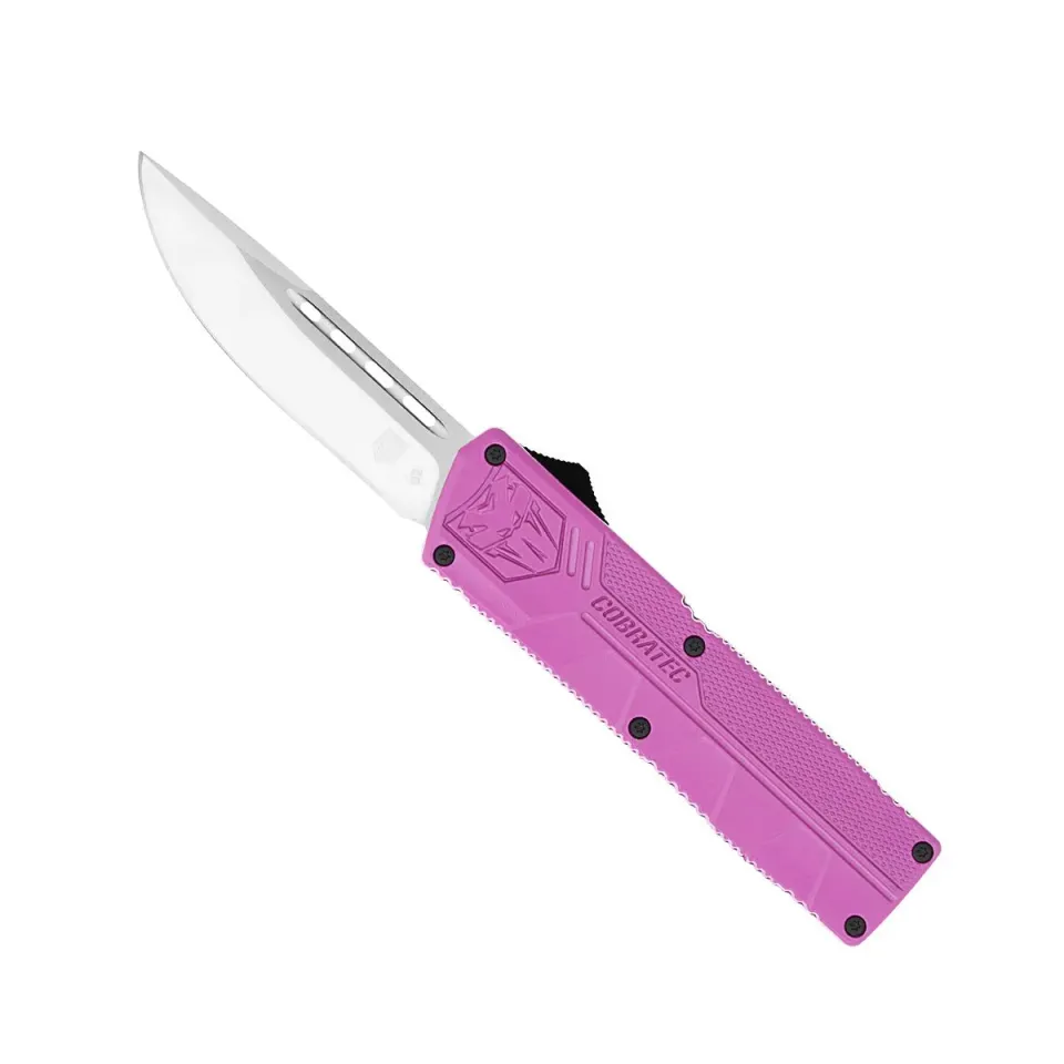 CobraTec Lightweight Purple OTF-Messer D2 Cerakote