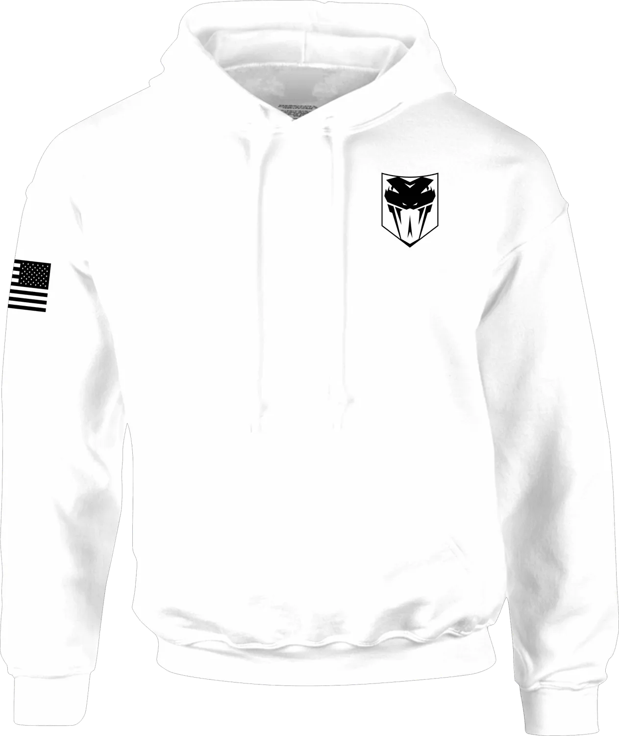 CobraTec Hoodie Kapuzenpullover Logo Adler Baumwollmix