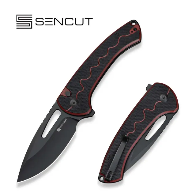 SENCUT Squiggy S24082A-3 Taschenmesser Burgund