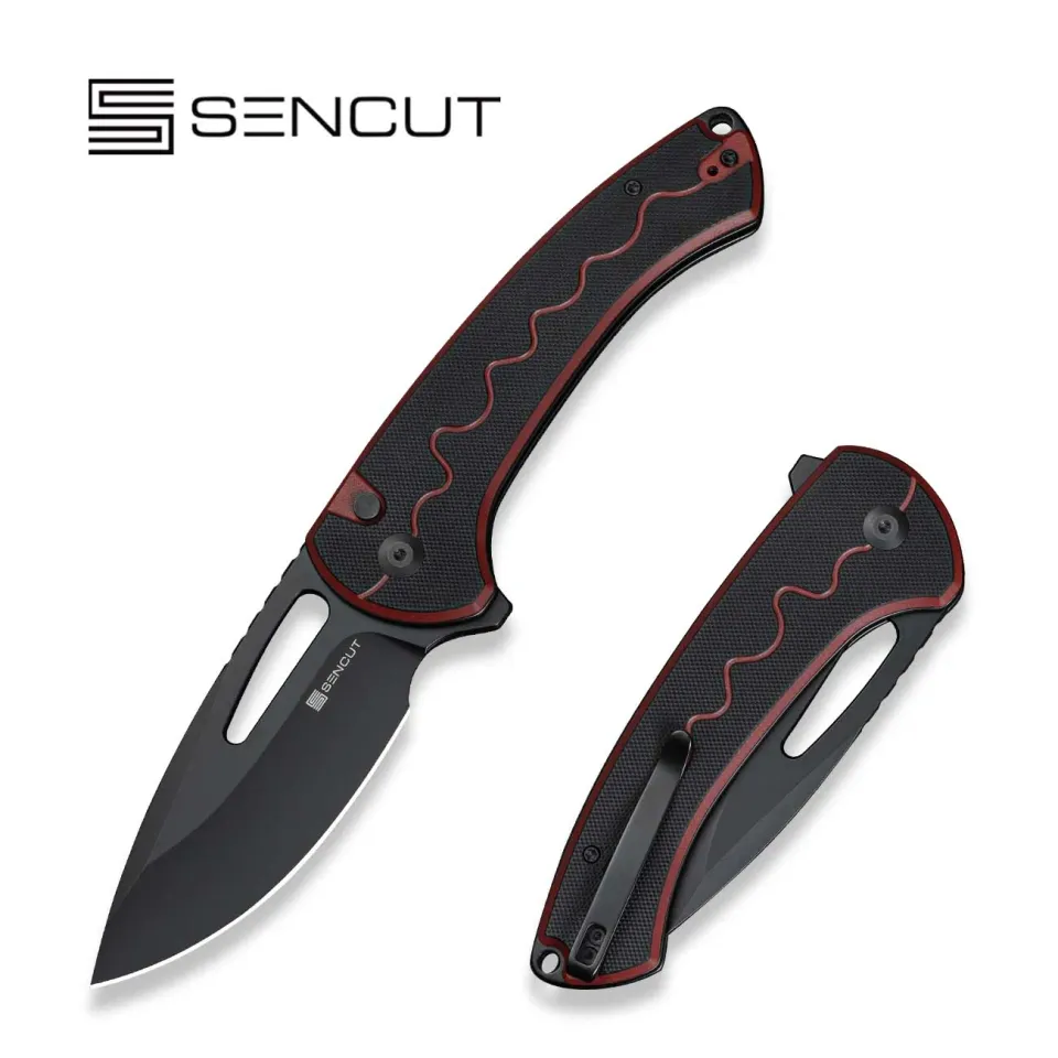 SENCUT Squiggy S24082A-3 Taschenmesser Burgund