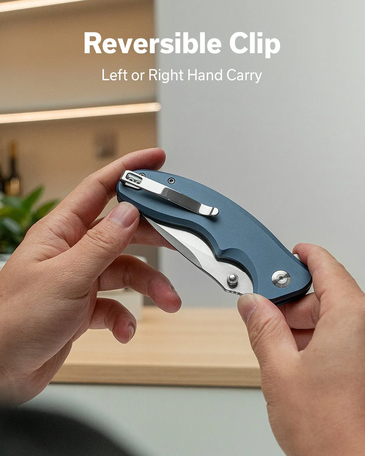 SENCUT Cybrix S23098A-4 Klappmesser Alu blau 9Cr