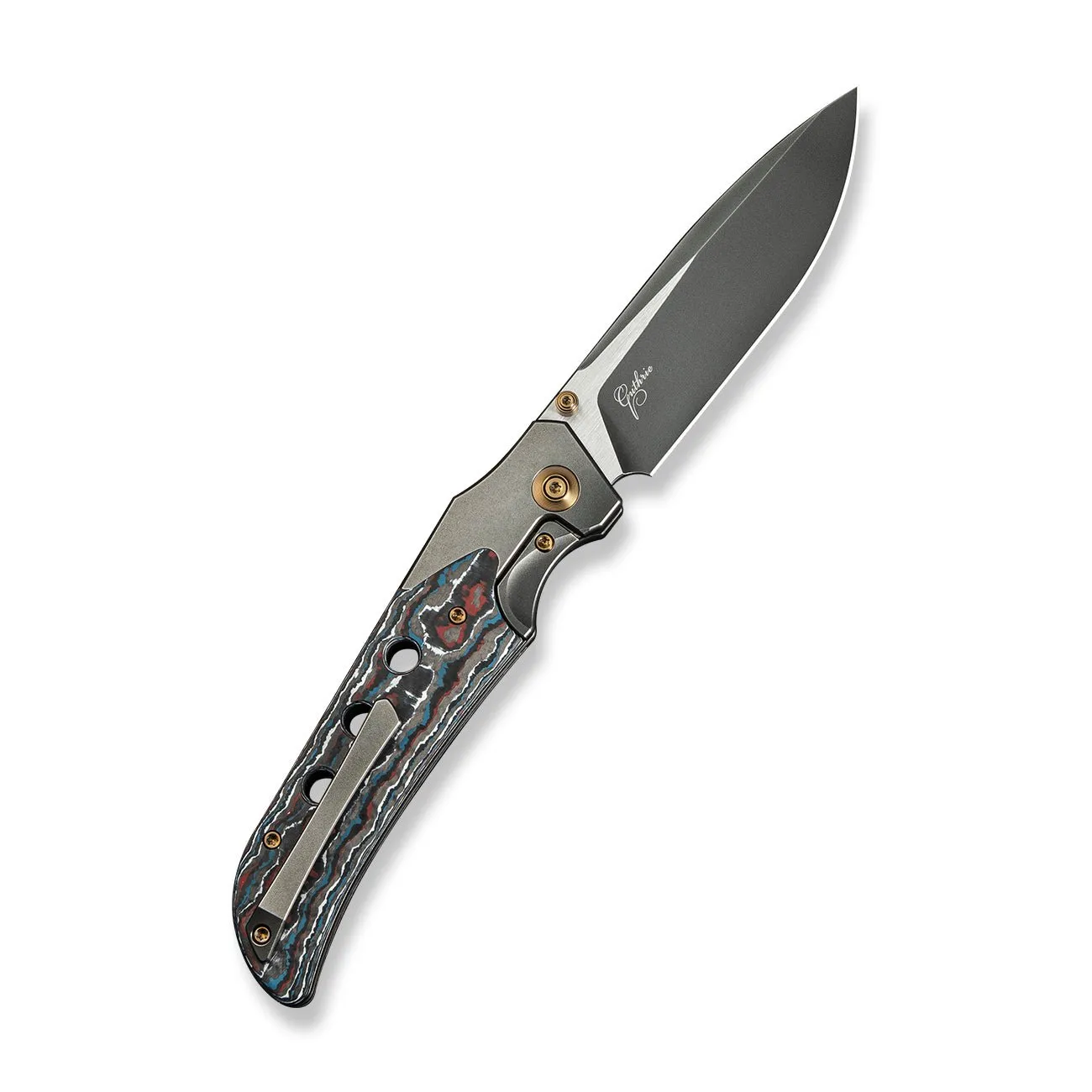 WE Guthrie WE23072B-3 Klappmesser Carbon Titan 20CV