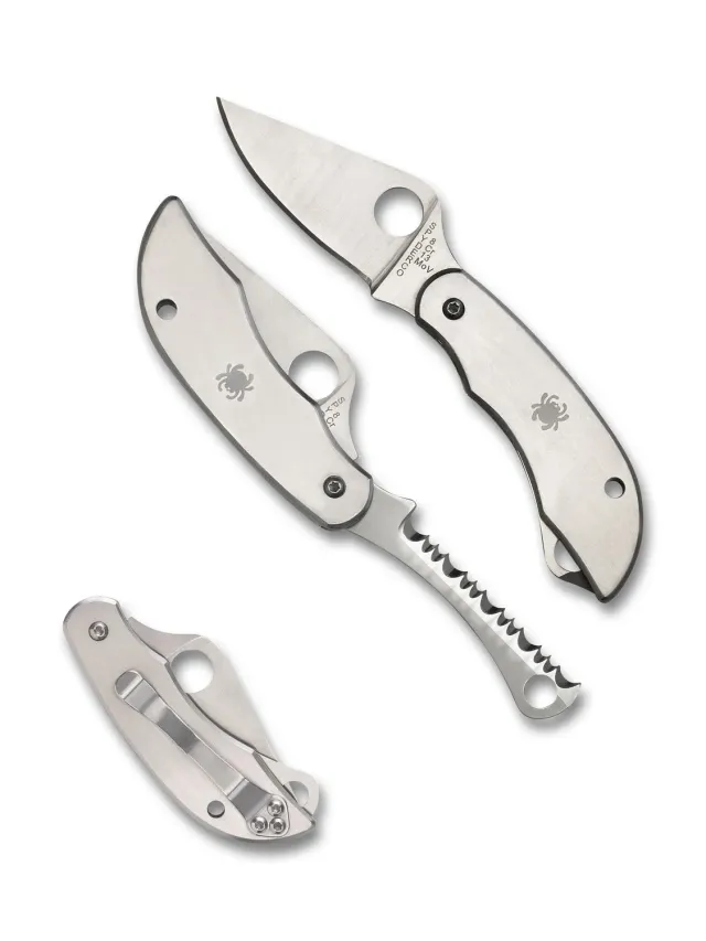 Spyderco ClipiTool Serrated Taschenmesser Edelstahl