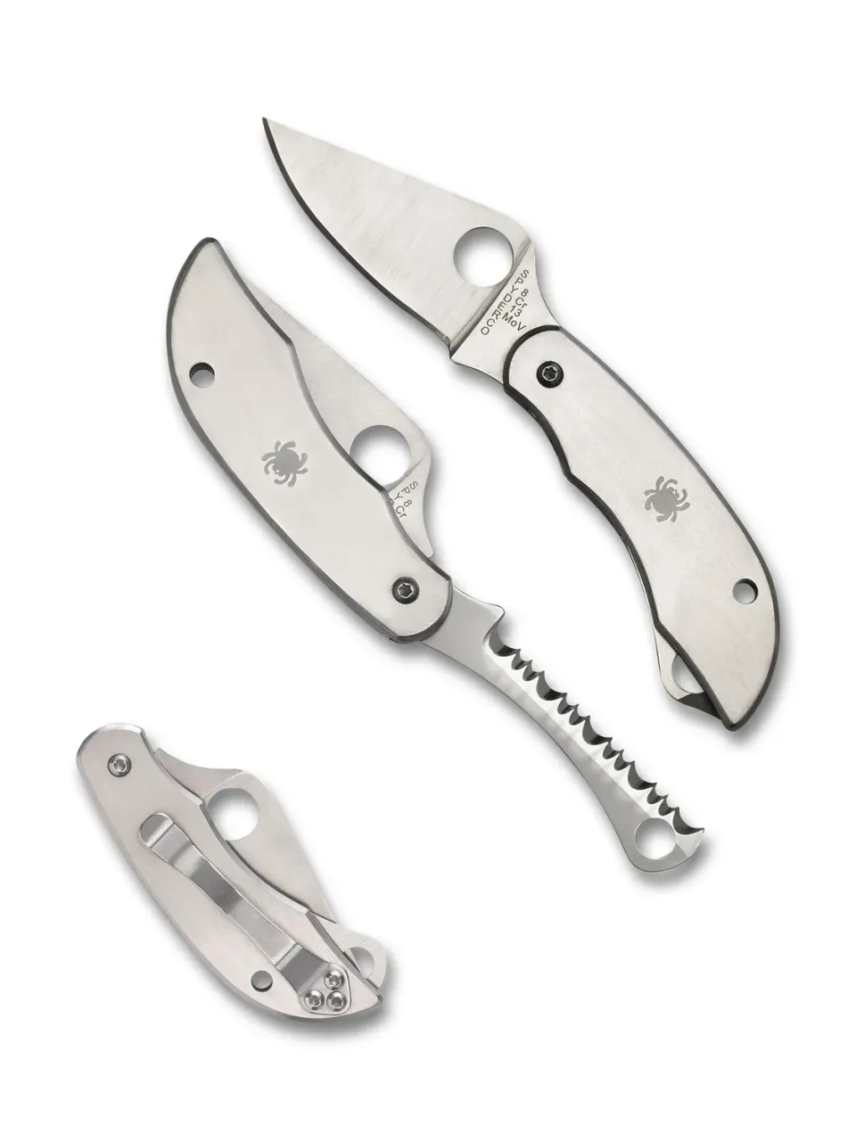 Spyderco ClipiTool Serrated Taschenmesser Edelstahl