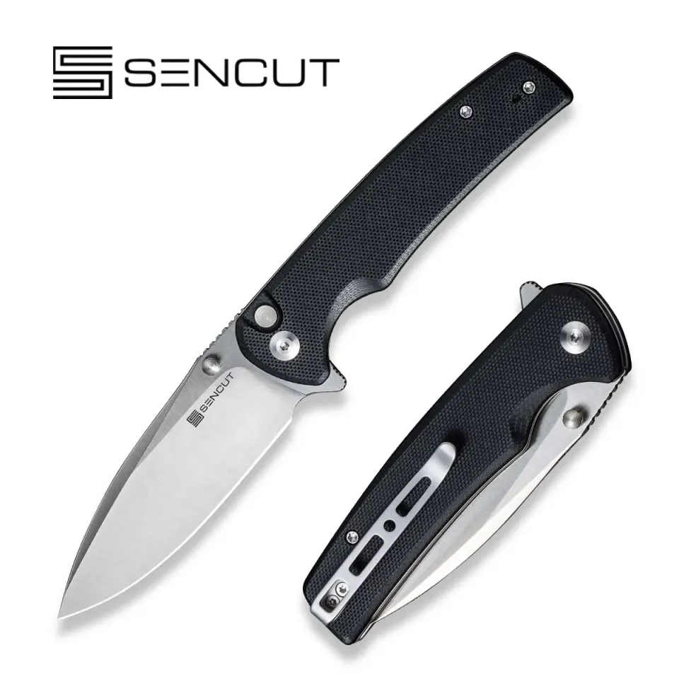 SENCUT Sachse S21007-5 Taschenmesser G10 Button Lock
