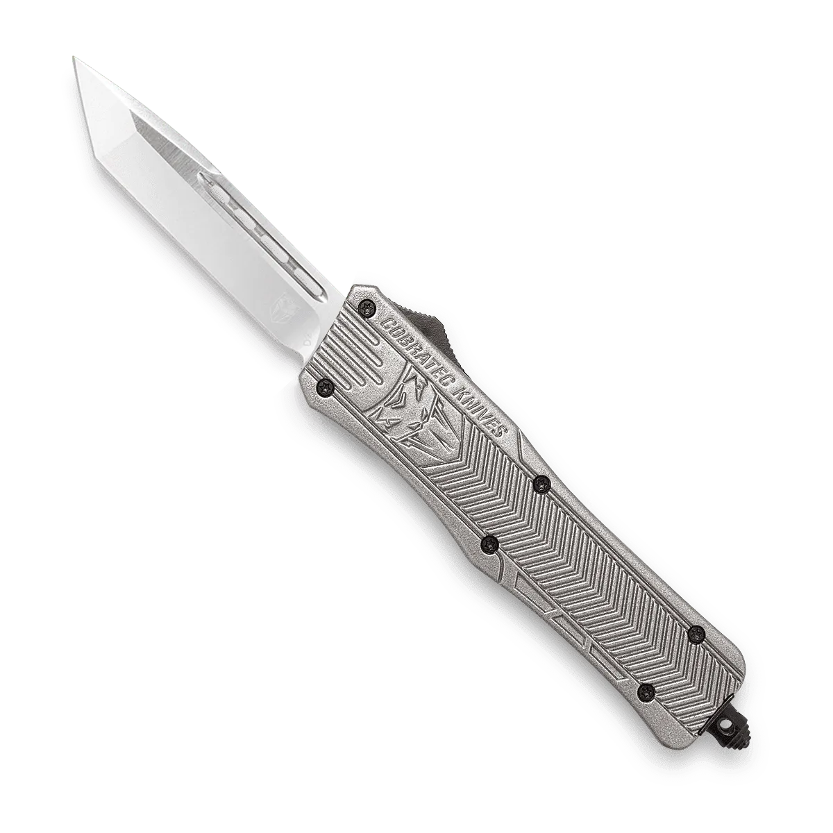 CobraTec CTK-1 Medium OTF-Messer Silber Cerakote D2