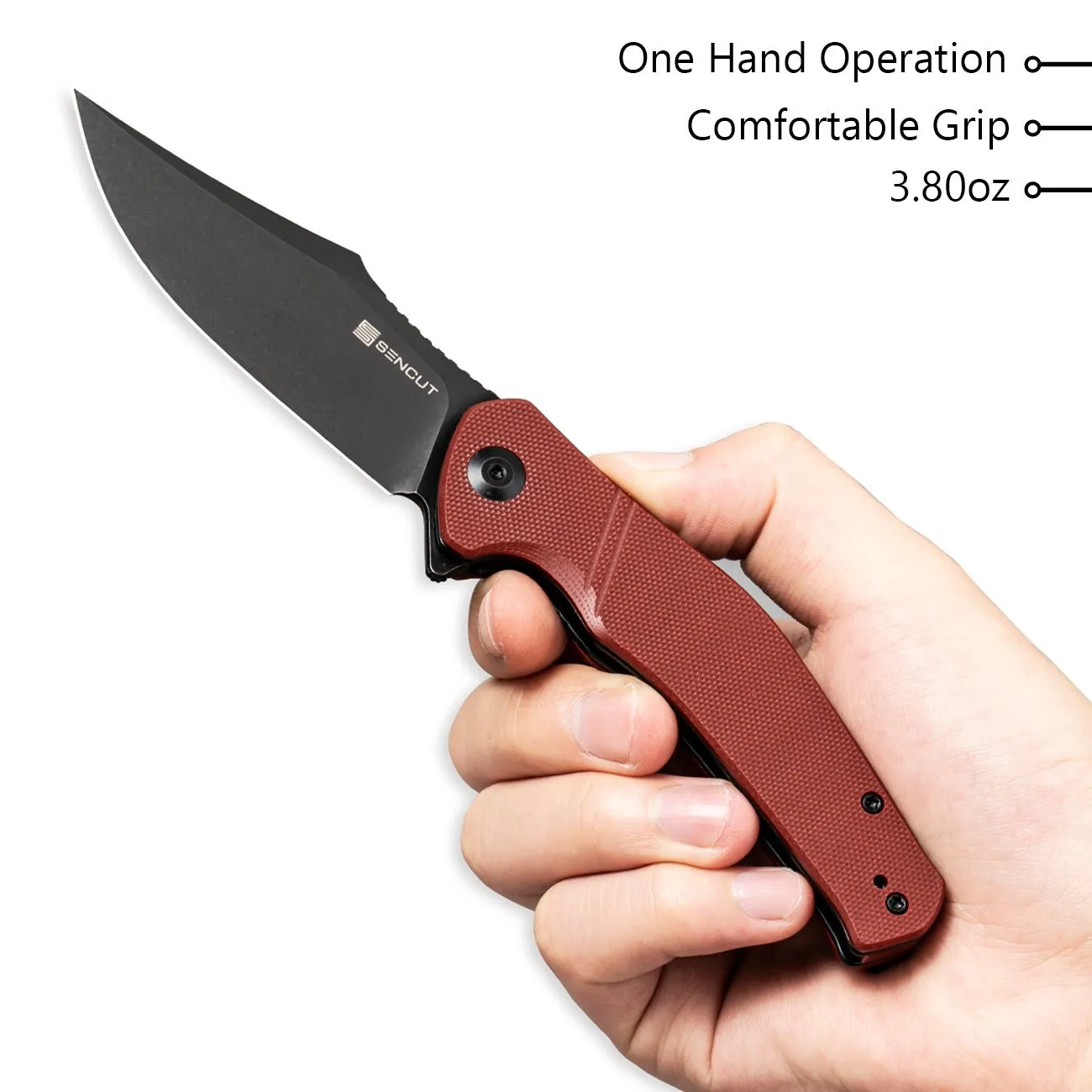 SENCUT Episode SA04A Taschenmesser Burgundy 9Cr18MoV