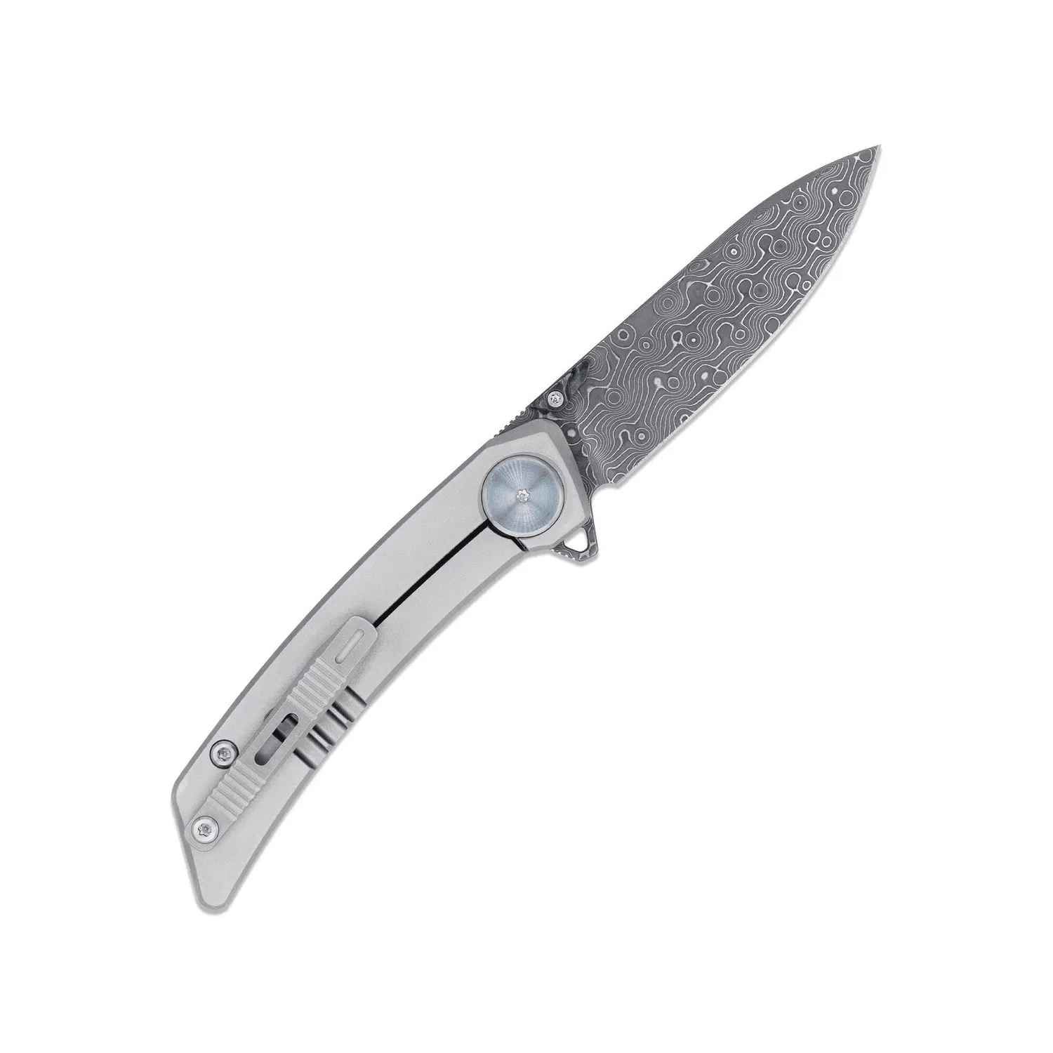 CobraTec Emperor Klappmesser Damast Titan Carbon