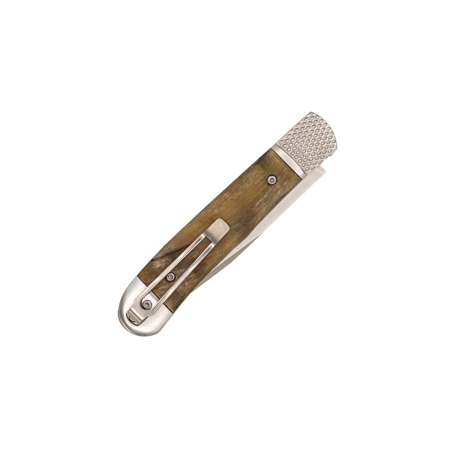 CobraTec Trapper Hidden Release Taschenmesser Ram Horn D2
